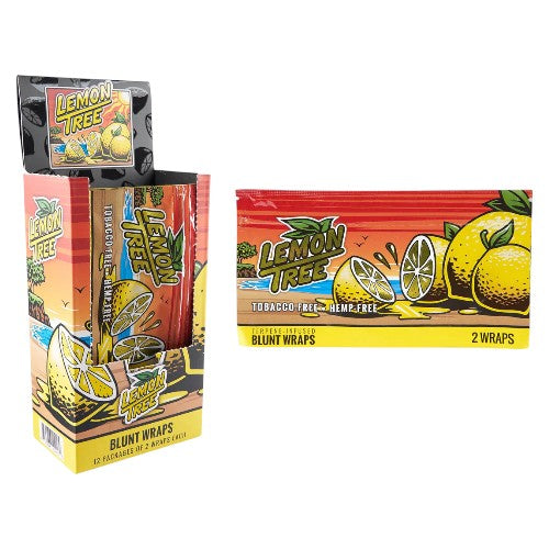 ORCHARD BEACH Lemon Tree Terpene Infused Blunt Wraps 2-Pack 12ct
