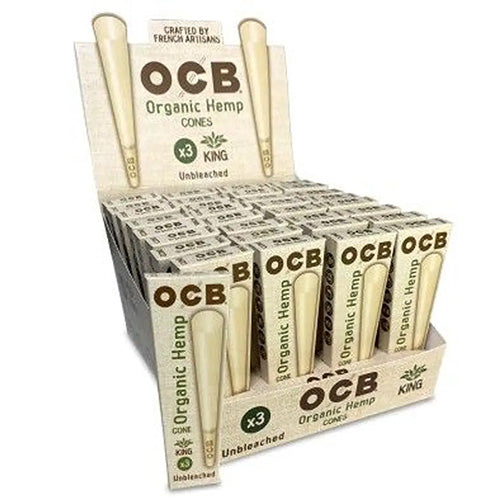 OCB Cones Organic Hemp King Size 3/32ct