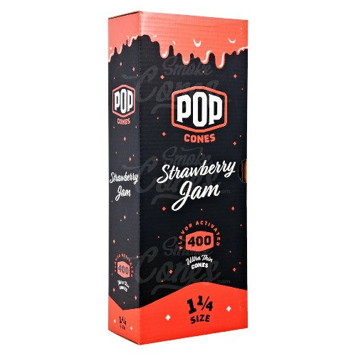 POP CONES Bulk Unbleached Cones Strawberry Jam 11/4 Size 400ct