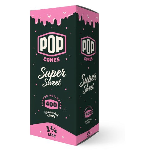 POP CONES Bulk Unbleached Cones Super Sweet 11/4 Size 400ct