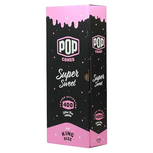 POP CONES Bulk Unbleached Cones Super Sweet King Size 400ct