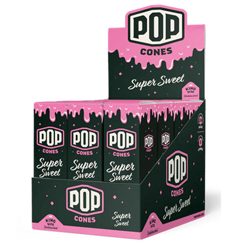 POP CONES Unbleached Cones Super Sweet King Size 3/24ct