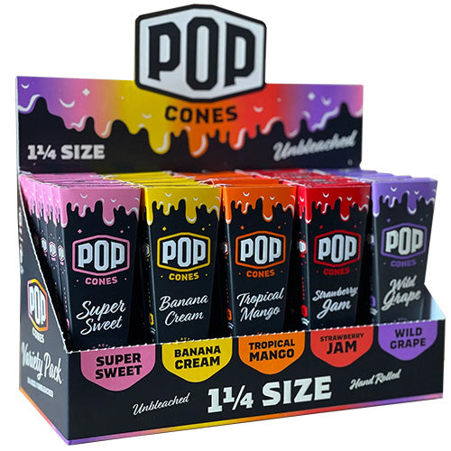 POP CONES Unbleached Cones Variety Pack 11/4 Size 6/25ct