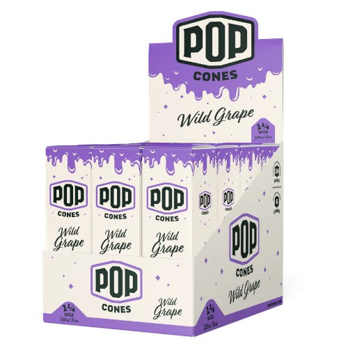 POP CONES Ultra Thin Cones Wild Grape 11/4 Size 6/24ct