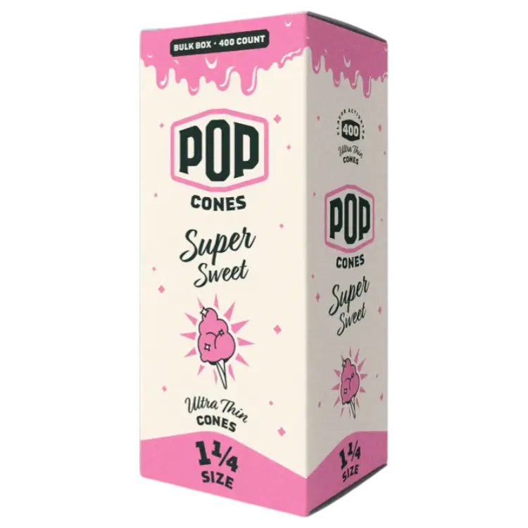 POP CONES Bulk Ultra Thin Cones Super Sweet 11/4 Size 400ct