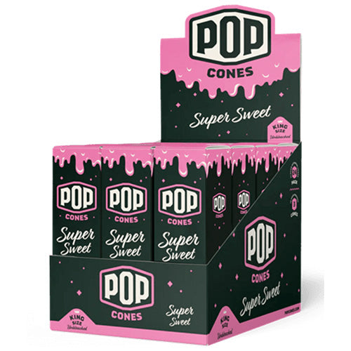 POP CONES Ultra Thin Cones Super Sweet King Size 3/24ct