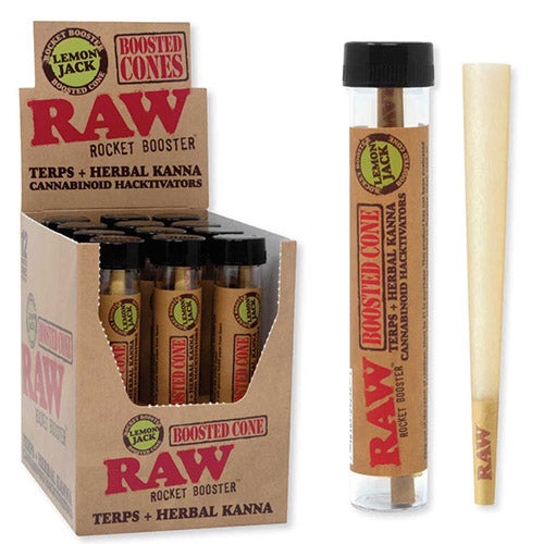 RAW Rocket Booster Cones Lemon Jack 12ct