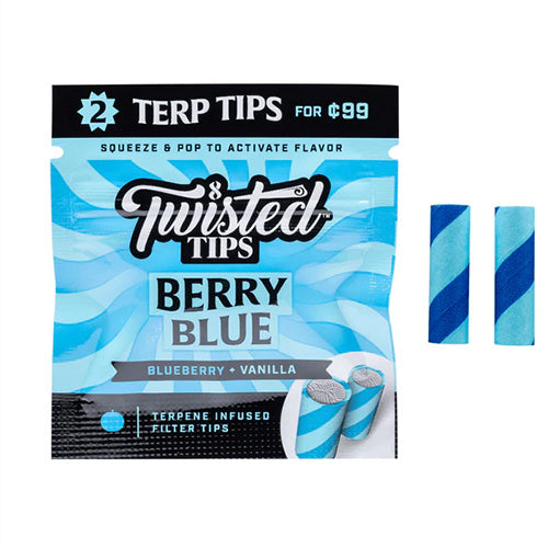 TWISTED TIPS Terpene Infused Tips Berry Blue 2 for $0.99 24ct