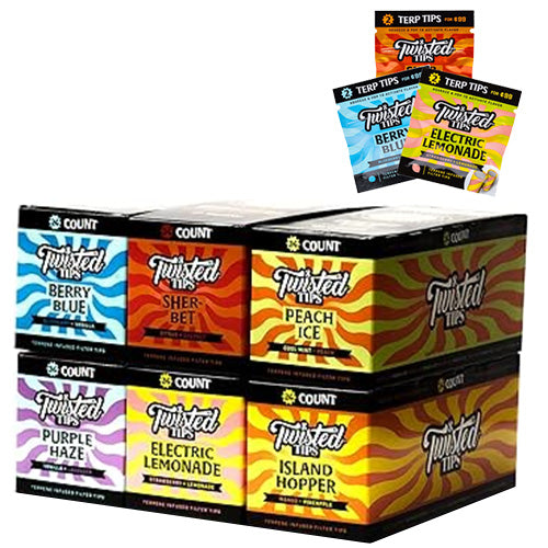 TWISTED TIPS Terpene Infused Tips Combo 2 for $0.99 144ct