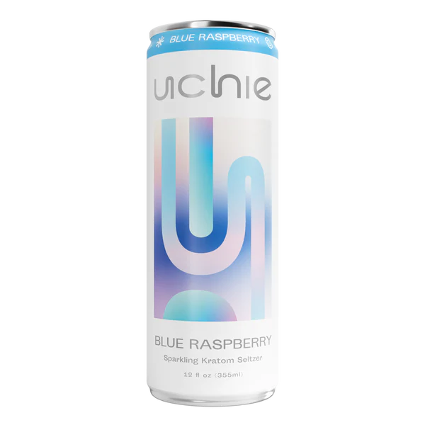 UCHIE Kratom Seltzer 50MIT Blue Raspberry 12oz 1ct