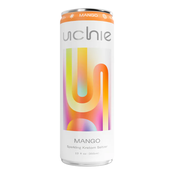 UCHIE Kratom Seltzer 50MIT Mango 12oz 1ct
