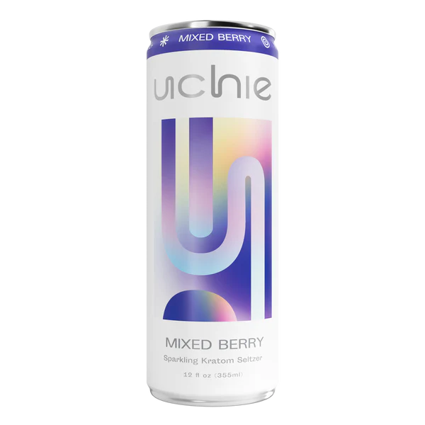 UCHIE Kratom Seltzer 50MIT Mixed Berry 12oz 1ct