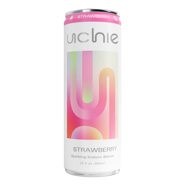 UCHIE Kratom Seltzer 50MIT Strawberry 12oz 1ct