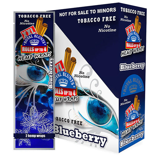XXL Hemp Wraps Blueberry 25ct