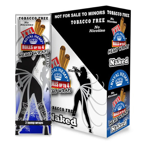XXL Hemp Wraps Naked 25ct