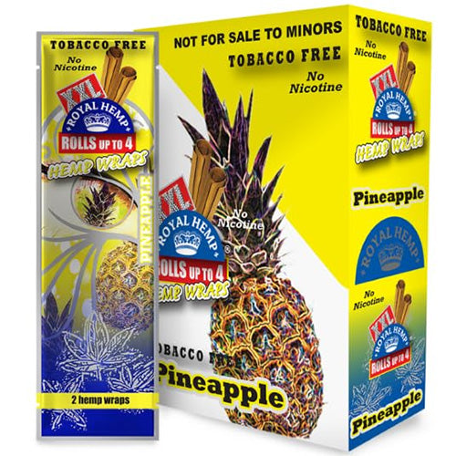 XXL Hemp Wraps Pineapple 25ct