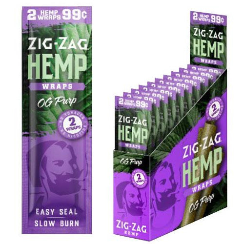 ZIG ZAG Hemp Wraps OG Purp 2-Pack 25ct