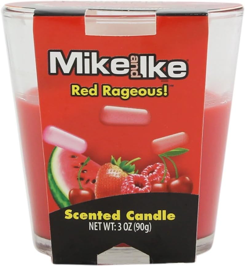 SWEET TOOTH 3oz Mike & Ike Red Candle 6ct