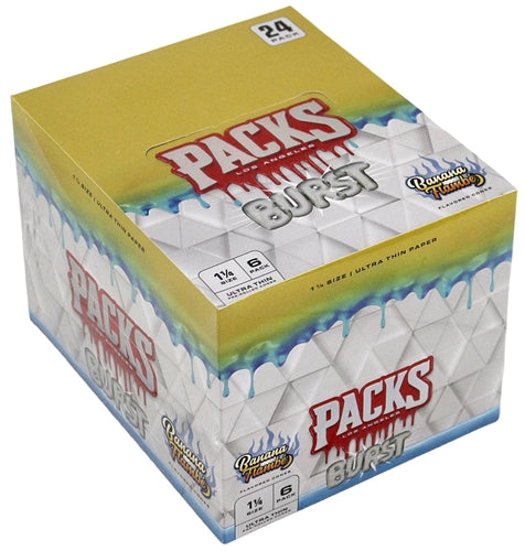 PACKS BURST Ultra Thin Cones Banana Flambé 11/4 Size 6/24ct