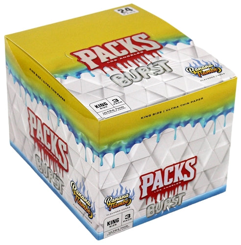 PACKS BURST Ultra Thin Cones Banana Flambé King Size 3/24ct