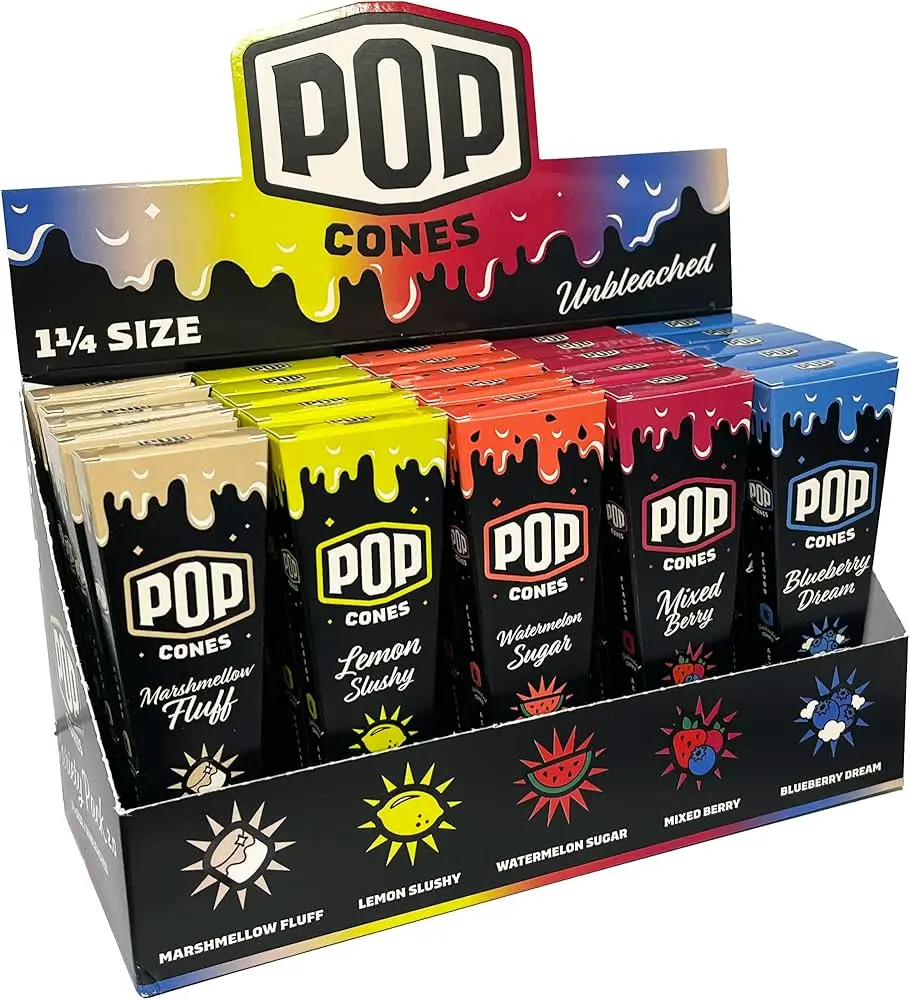 POP CONES 2.0 Unbleached Cones Variety Pack 11/4 Size 6/25ct