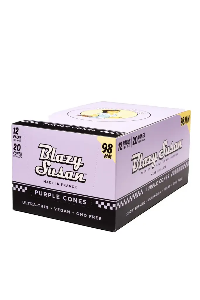 BLAZY SUSAN Purple Cones Display 98mm Size 20/12ct