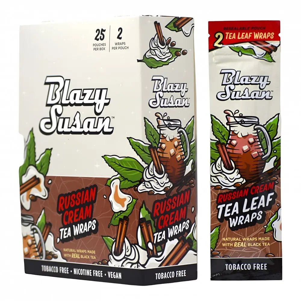 BLAZY SUSAN Tea Leaf Russian Cream Wraps 2/25ct