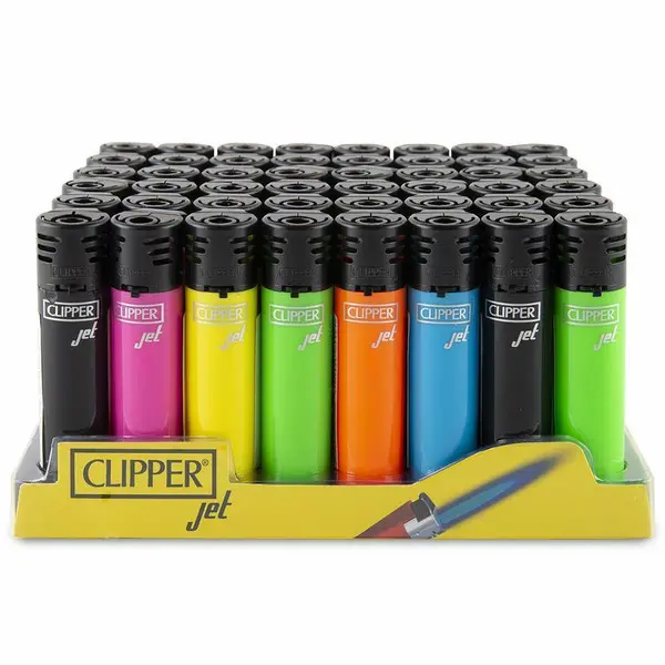 CLIPPER Jet Torch Lighter Solid 48ct