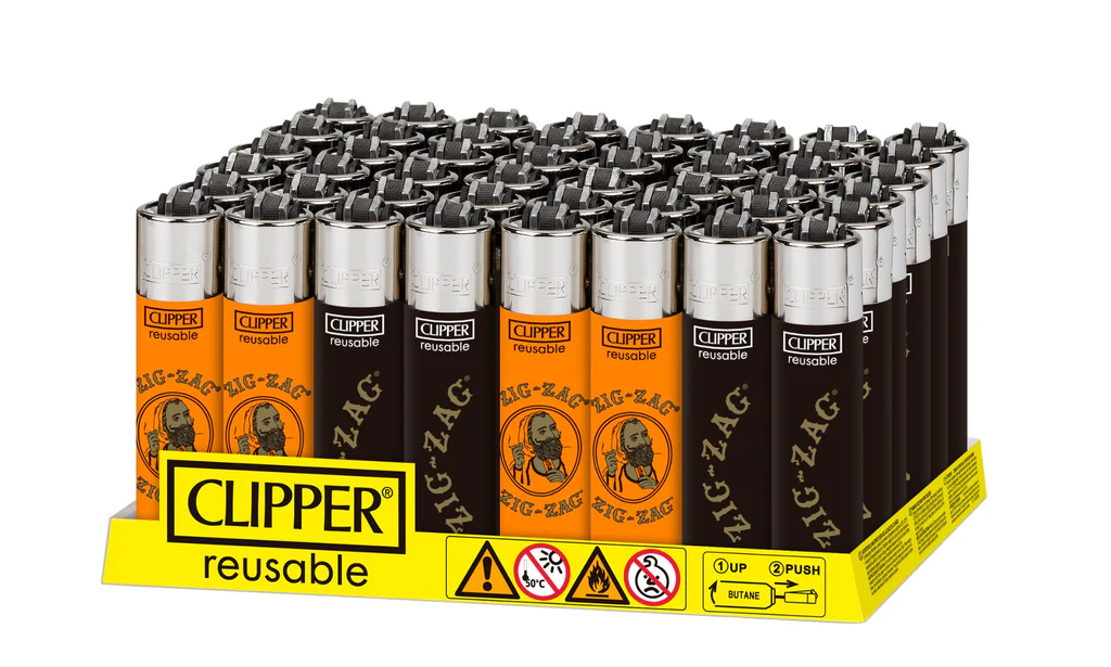 CLIPPER Classic Lighter Zig Zag #1 48ct