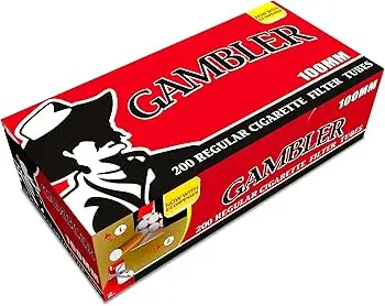 GAMBLER Cigarette Tubes Regular 100mm 200/5ct