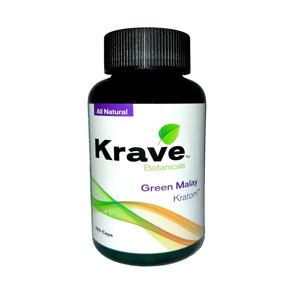 KRAVE Kratom Green Malay Caplets 150/1ct
