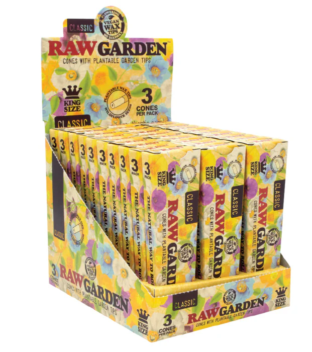 RAW Garden Cones King Size 3/30ct