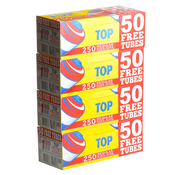 TOP Cigarette Tubes Regular King Size 250/4ct