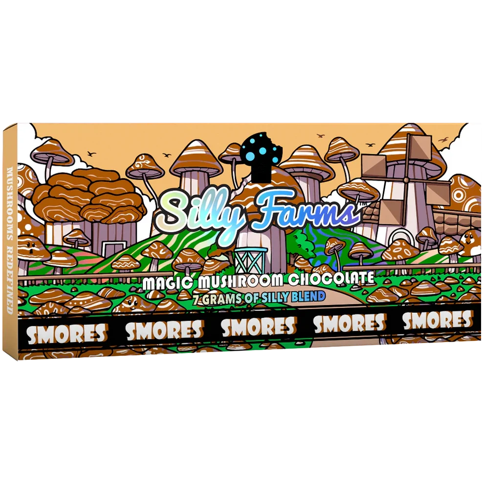 SILLY FARMS Magic Mushroom Chocolate Bar Smores 10ct