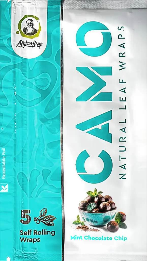 CAMO Natural Leaf Wraps Mint Chocolate Chip 5-Pack 25ct