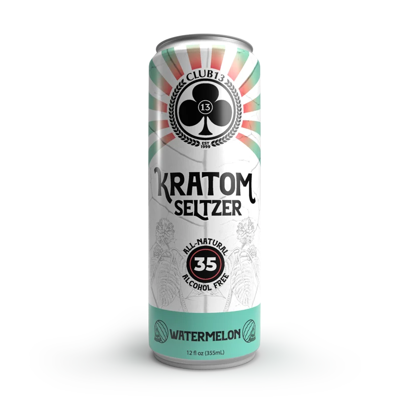 CLUB 13 KRATOM Seltzer 35MIT 12oz Watermelon 1ct