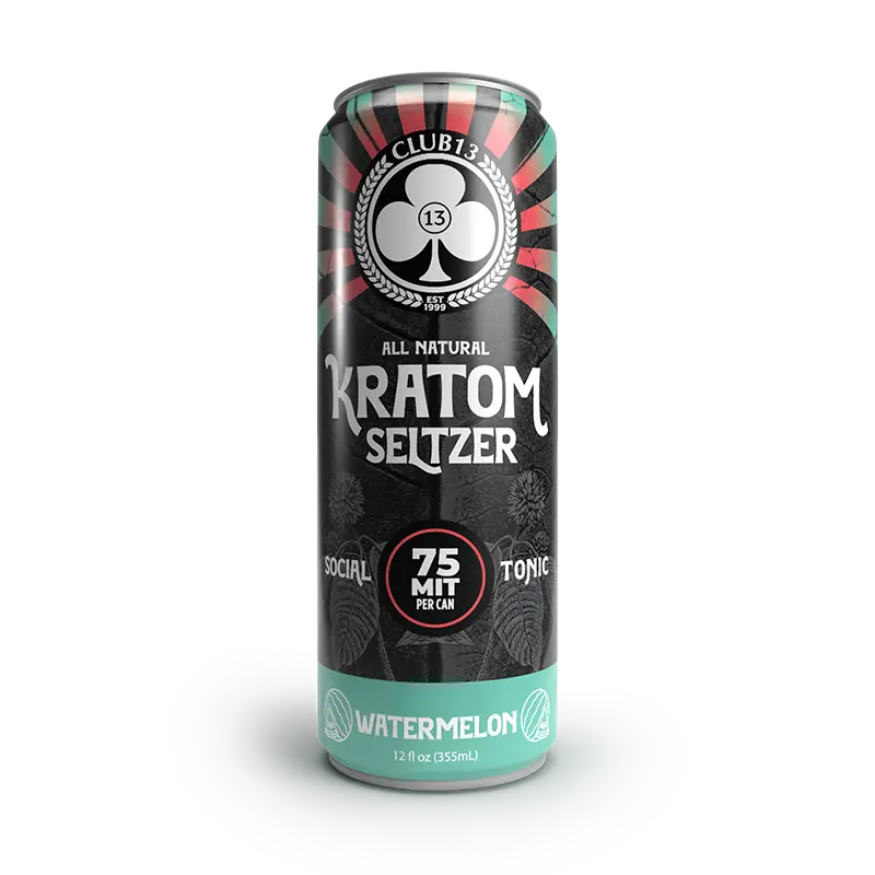 CLUB 13 KRATOM Seltzer 75MIT 12oz Watermelon 1ct