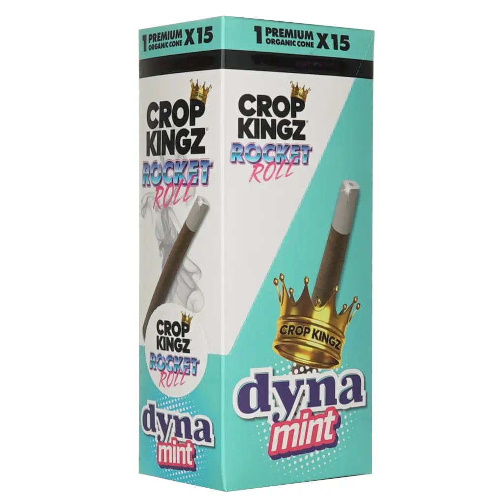 CROP KINGZ Rocket Roll Biodegradable Sugar Tips Dynamint 15ct