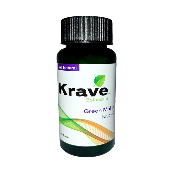 KRAVE Kratom Green Malay Caplets 75/1ct