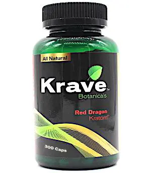 KRAVE Kratom Red Dragon Caplets 300/1ct