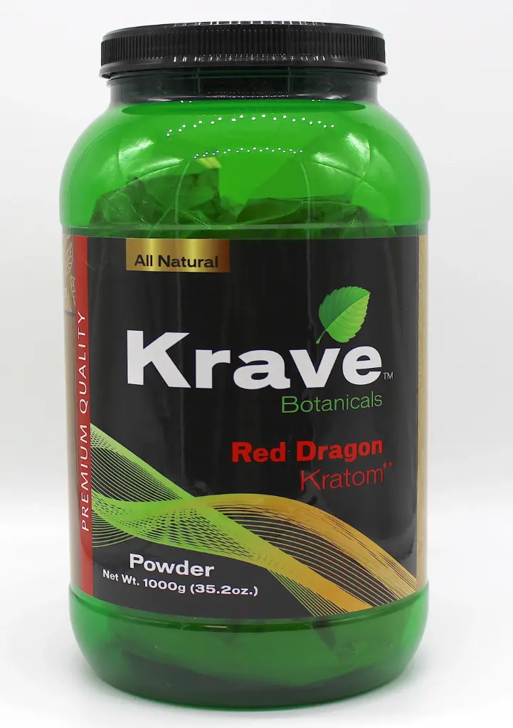 KRAVE Kratom Red Dragon Powder 1,000g 1ct