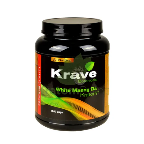 KRAVE Kratom White Maeng Da Caplets 1,000/1ct
