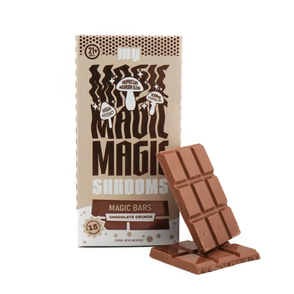 MY MAGIC SHROOMS Chocolate Bar Chocolate Crunch 15/6ct