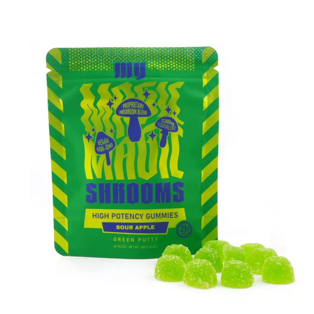 MY MAGIC SHROOMS Gummies Green Putty (Sour Apple) 6/10ct