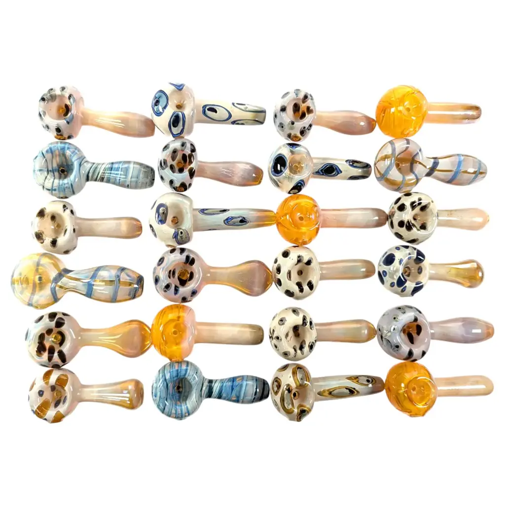 Hand Pipe Deal - AB07 - (Pack of 24) BUNDLE 2.75"/3"  HIGH END MUSHROOM PRINTED PIPE