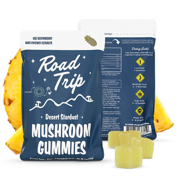 Road Trip Magic Mushroom Gummies (8 Gummies per Pack) - Pineapple
