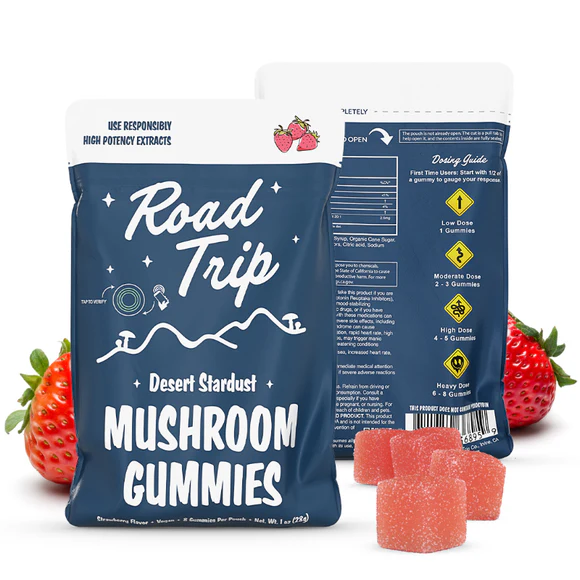 Road Trip Magic Mushroom Gummies (8 Gummies per Pack) - Strawberry