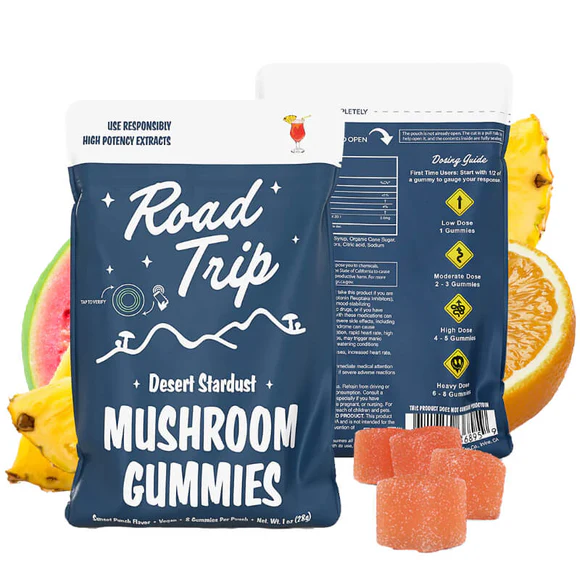 Road Trip Magic Mushroom Gummies (8 Gummies per Pack) - Sunset Punch