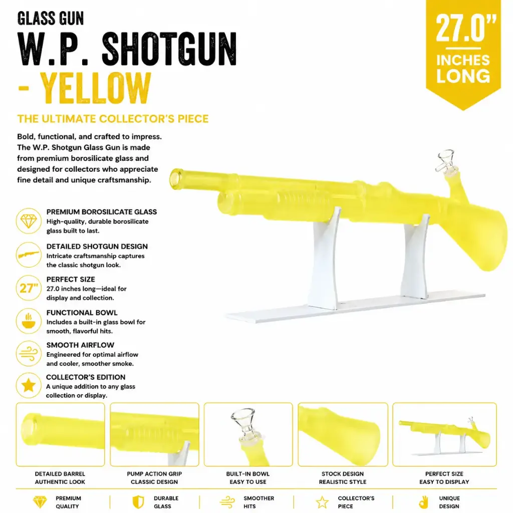 Glass Gun W.P. Shutgun (MG-955) 27.0" - Yellow