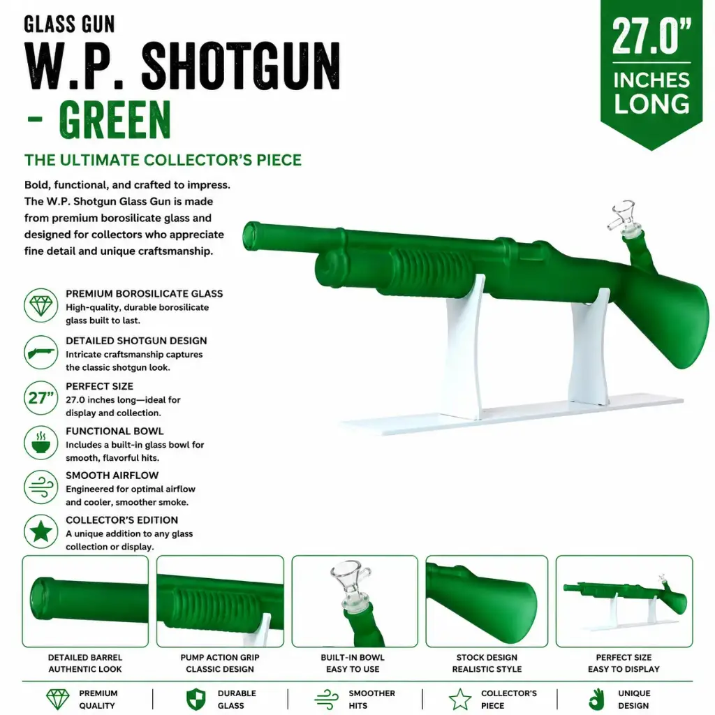 Glass Gun W.P. Shutgun (MG-955) 27.0" - Green